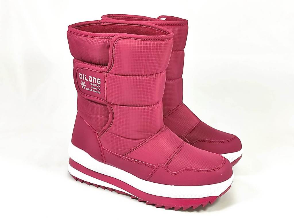 Cizme dama rosii apreschi Aloma biashoes.ro imagine reduceri